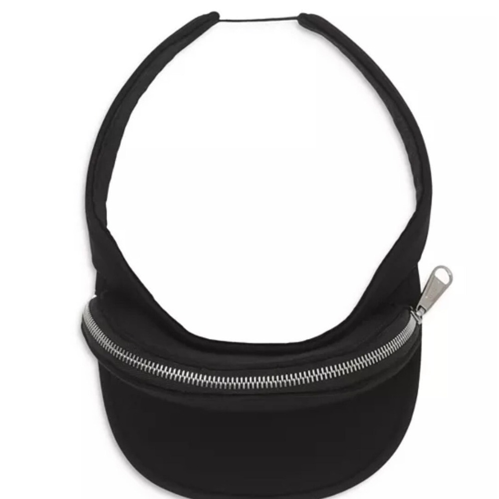 NWT Burberry Detachable Zip Pocket Black‎ Visor Hat - Picture 16 of 16